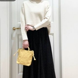 スタジオクリップ 完売PUペーパーライクミニショルダーバック新品 イエロー