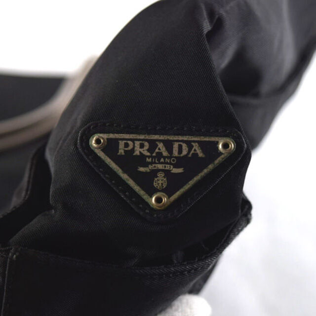 PRADA / プラダ ■ トートバッグ ステンレスハンドル ブラック ナイロン バッグ / バック / BAG / 鞄 / カバン ブランド  [0990011241] 6