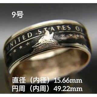【9号】アメリカンリング メンズ レディース ウルフ ヴィンテージ シルバー(リング(指輪))