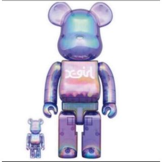 ベアブリック(BE@RBRICK)のBE@RBRICK X-girl CLEAR PURPLE 100％ 400％(その他)