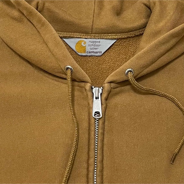 carhartt(カーハート)のCarhartt カーハート ジップパーカー XL 裏起毛 茶色 ブラウン メンズのトップス(パーカー)の商品写真