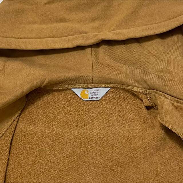 carhartt(カーハート)のCarhartt カーハート ジップパーカー XL 裏起毛 茶色 ブラウン メンズのトップス(パーカー)の商品写真