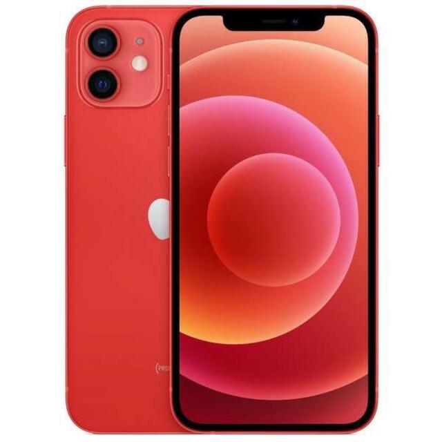 極美品」iPhone12 RED SIMフリー 64GB - スマートフォン本体