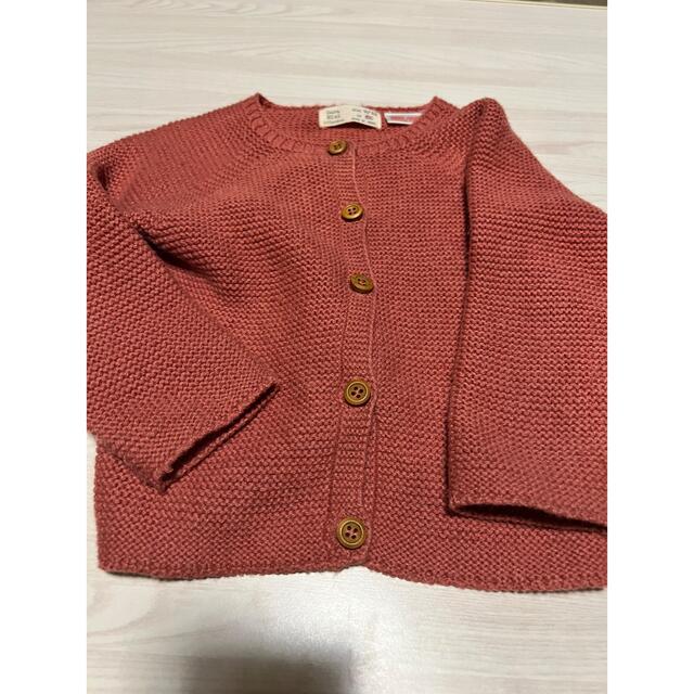 BABYDOLL(ベビードール)のZARA ベビードール カーディガン ベスト アウター3点セット キッズ/ベビー/マタニティのベビー服(~85cm)(カーディガン/ボレロ)の商品写真