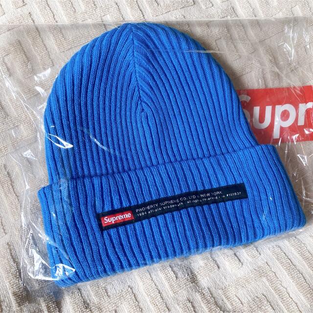 supreme ビーニー  青 ブルー