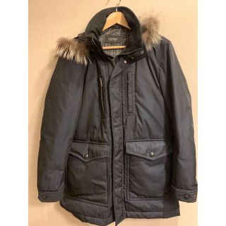 バーバリーブラックレーベル(BURBERRY BLACK LABEL)のななみこうさぎ様　バーバリーダウンジャケット　ネイビー　L シルバーフォックス(ダウンジャケット)