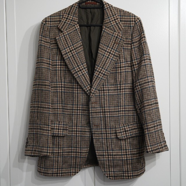 BURBERRY - BURBERRY チェックウールテーラードジャケットの通販 by