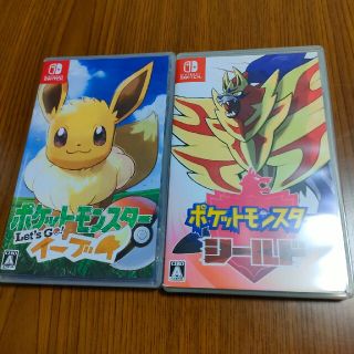 ポケモン(ポケモン)のSwitch　ポケモン　ソフト2本(家庭用ゲームソフト)