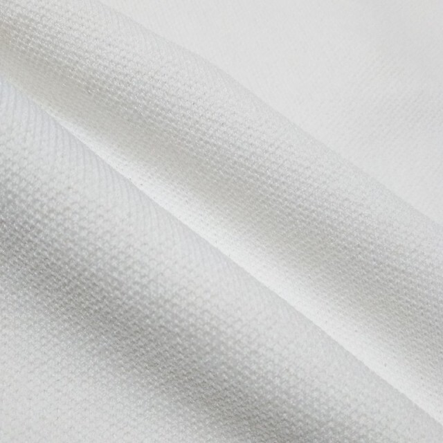 ステッチ ニット セットアップ ポロニット スカート 白 半袖 スーツ アンサン レディースのレディース その他(セット/コーデ)の商品写真