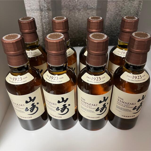 サントリーシングルモルトウイスキー 山崎 180ml 8本セット