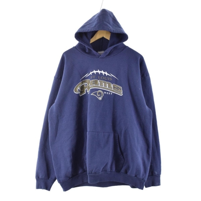 TEAM APPAREL NFL LOS ANGELES RAMS ロサンゼルスラムズ スウェットプルオーバーパーカー メンズL /eaa226915