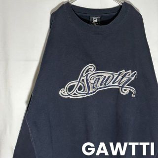 シュプリーム(Supreme)のGAWTTI ビックサイズ 刺繍ロゴ　ヒップホップ スウェット 2XL ブラック(スウェット)