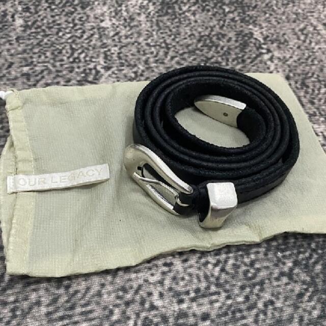 OUR LEGACY 2 CM BELT ベルト ブラック 80CM - ベルト