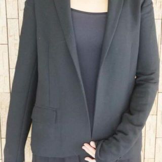 アレキサンダーワン(Alexander Wang)のアレキサンダーワン／ALEXANDER WANG  ジャケット JKT アウター レディース 女性 女性用 ウール 毛 ブラック 黒 ベロア スリット テーラード フォーマル(ロングコート)