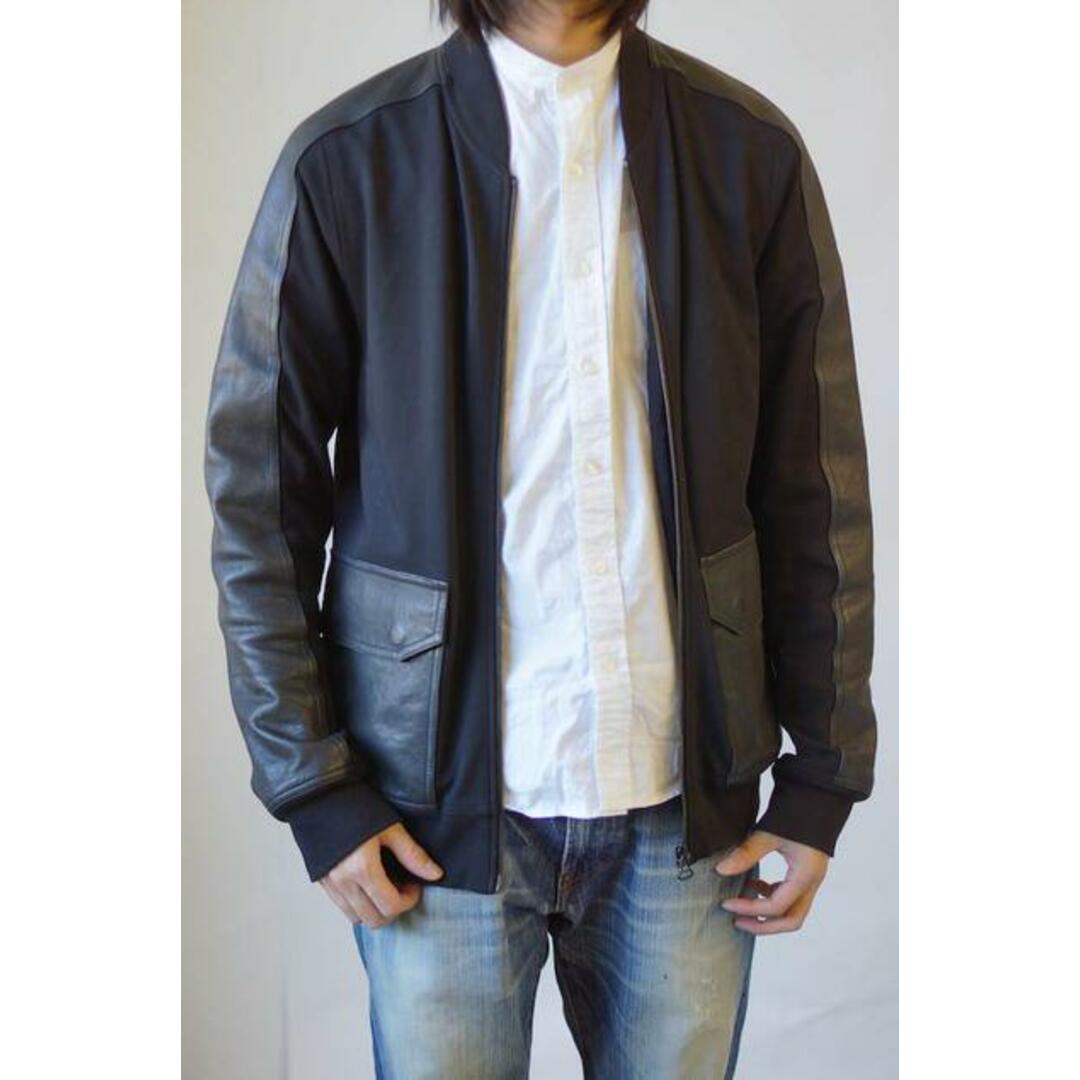 アレキサンダーワン／ALEXANDER WANG ジャケット JKT アウター メンズ 男性 男性用 ナイロン レザー 革 本革 ブラック 黒 T  by Leather Combo Ponte Bomber Jacket レザー使用 | フリマアプリ ラクマ