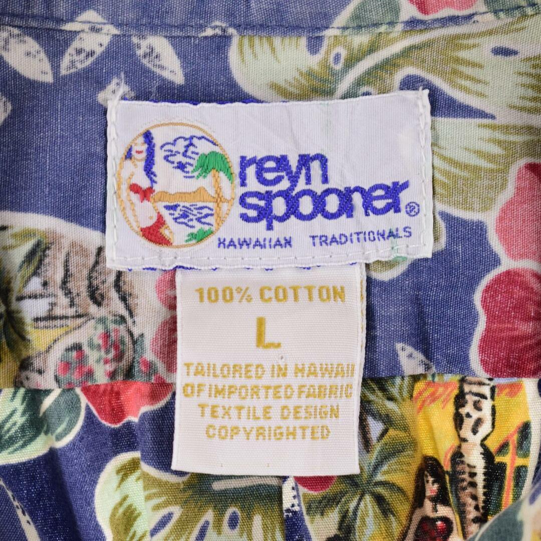 Reyn Spooner(レインスプーナー)の古着 90年代 レインスプーナー REYNSPOONER 水着タグ ビキニタグ 総柄 プルオーバー ボタンダウン ハワイアンアロハシャツ ハワイ製 メンズL ヴィンテージ /eaa263686 メンズのトップス(シャツ)の商品写真