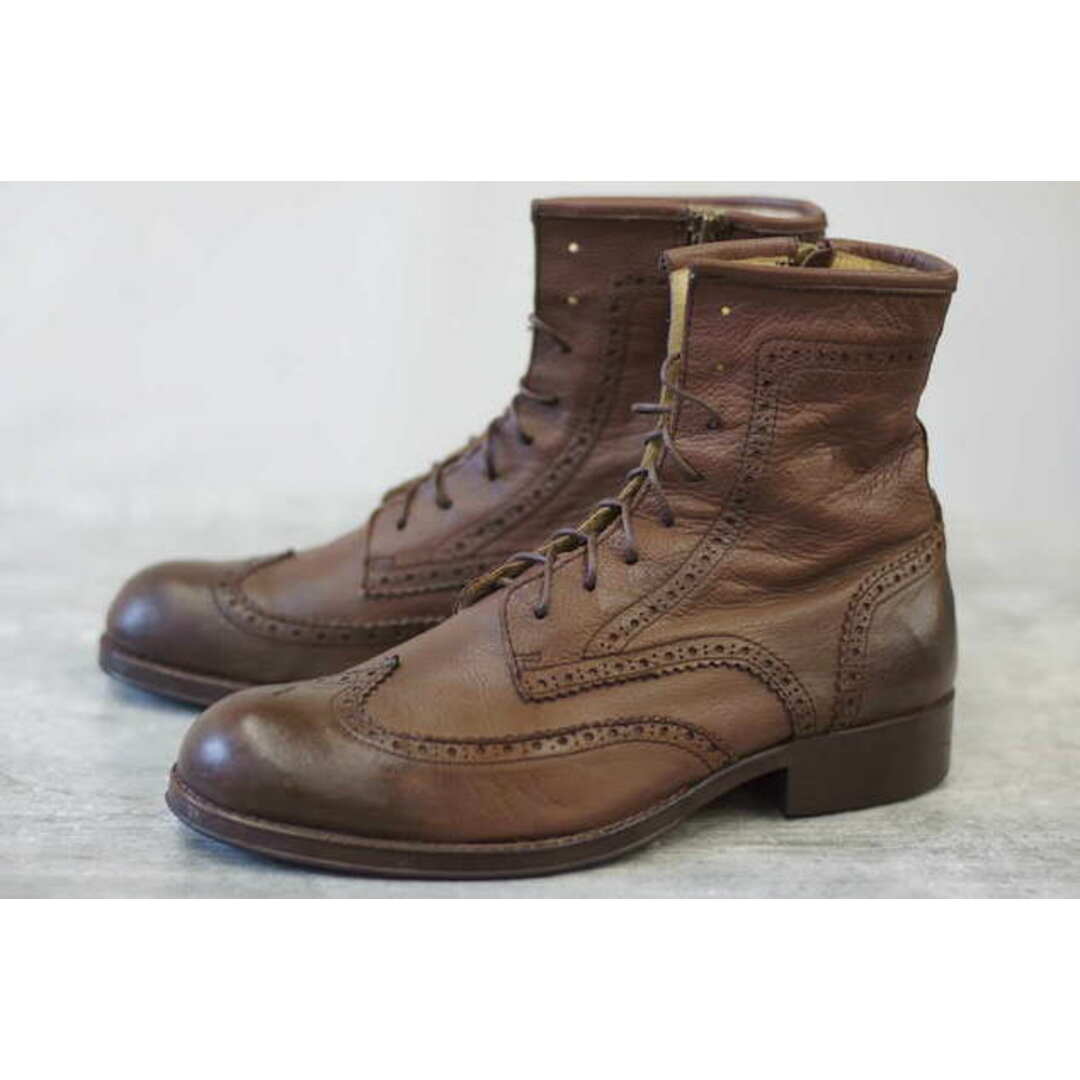グラム／glamb  ブーツ シューズ 靴 ビジネス メンズ 男性 男性用 レザー 革 本革 ダークブラウン 茶 ブラウン Sccot boots GB08AT / AC13