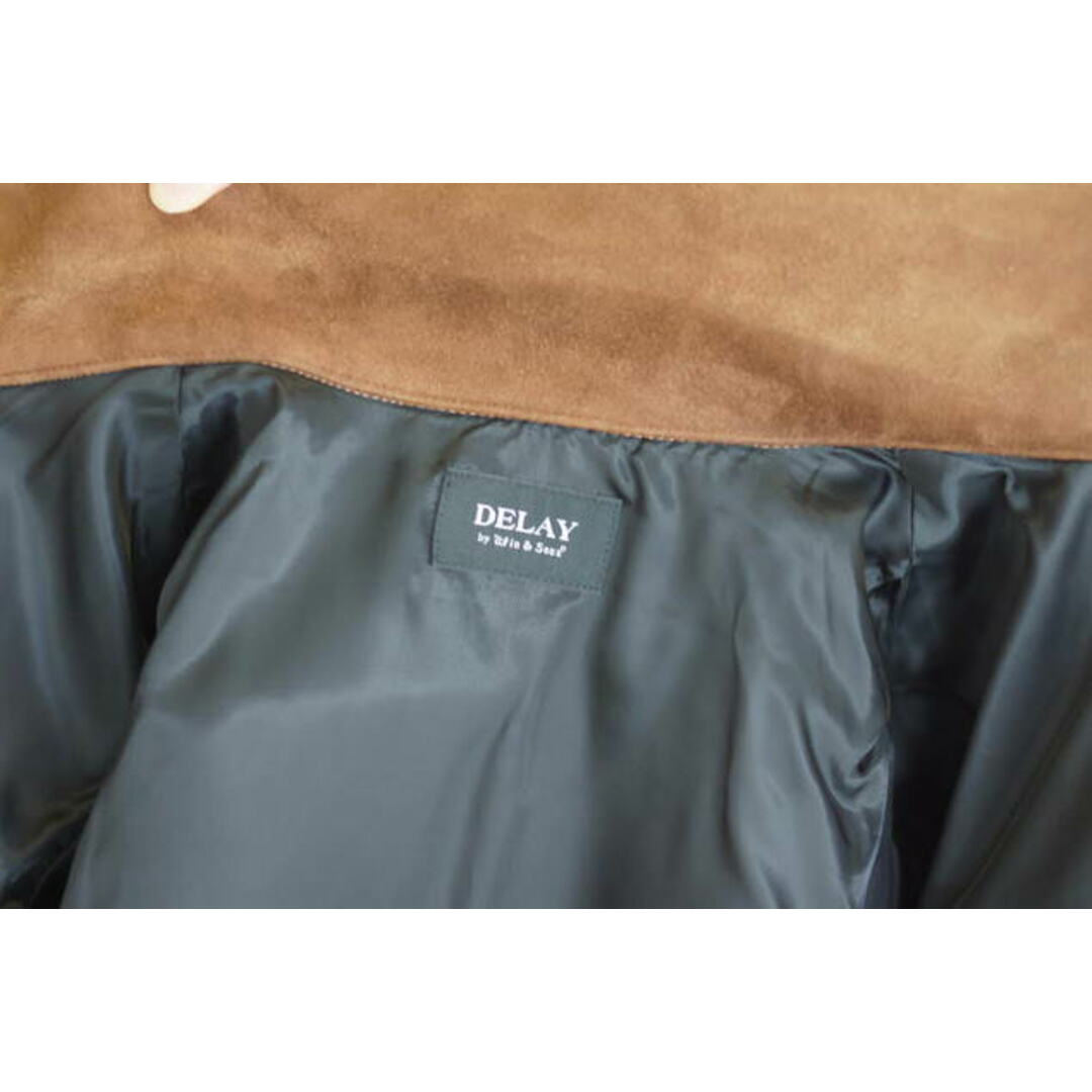 ディレイバイ ウィンアンドサンズ／DELAY by Win＆Sons  ジャケット JKT アウター メンズ 男性 男性用 スエード スウェード レザー 革 本革 ブラウン 茶 DEERSKIN 3rd JK ディアスキン メンズのジャケット/アウター(ダッフルコート)の商品写真