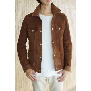 ディレイバイ ウィンアンドサンズ／DELAY by Win＆Sons  ジャケット JKT アウター メンズ 男性 男性用 スエード スウェード レザー 革 本革 ブラウン 茶 DEERSKIN 3rd JK ディアスキン(ダッフルコート)