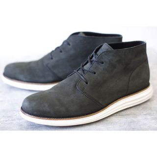 コールハーン(Cole Haan)のコールハーン／COLE HAAN  ブーツ シューズ 靴 ビジネス メンズ 男性 男性用 レザー 革 本革 ブラック 黒 LUNARGRAND ルナグランド チャッカ Pristine Nubuck(ブーツ)