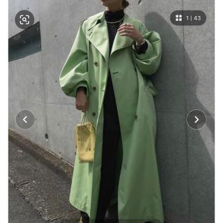 アメリヴィンテージ(Ameri VINTAGE)のだしまきたまご様専用TURKEY ORGANIC FLARE TRENCH (トレンチコート)