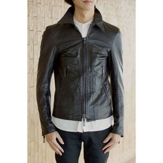 コールブラック／COALBLACK  ライダース ジャケット JKT アウター メンズ 男性 男性用 レザー 革 本革 ブラック 黒 シングル カウレザー(ダッフルコート)