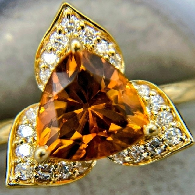 1.5ct シトリン リング12号-