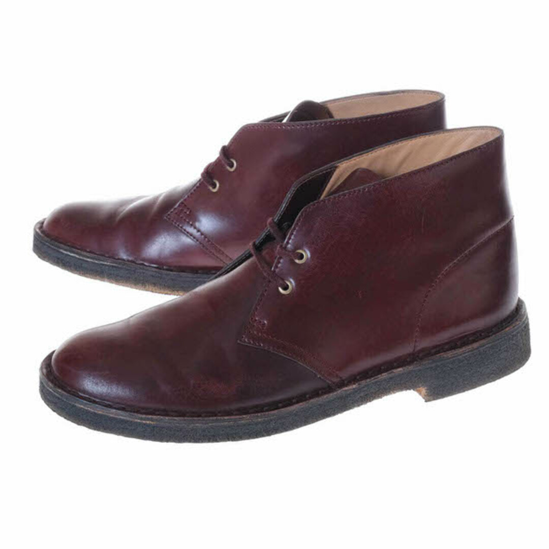 クラークス／Clarks  ブーツ シューズ 靴 ビジネス メンズ 男性 男性用 レザー 革 本革 レッド ブラウン 赤 茶 Horween ホーウィン社コードバンレザー