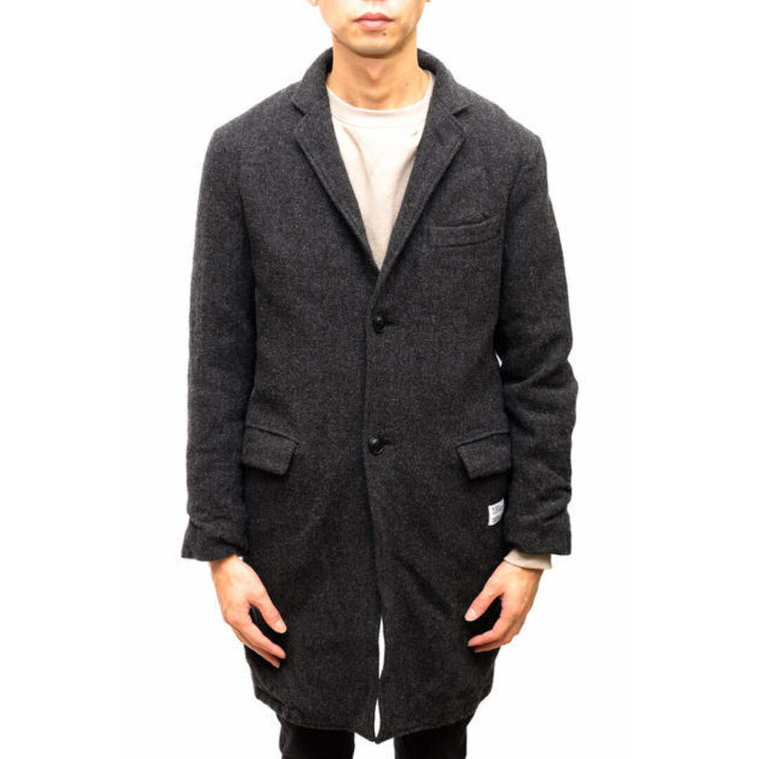 ベドウィン／BEDWIN  コート ジャケット JKT アウター メンズ 男性 男性用 ウール 毛 グレー 灰色 2B TWEED CHESTER COAT "BYRNE" THE HEARTBREAKERS ツイード チェスターコート