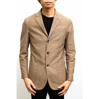 エルビーエム1911／L.B.M.1911  ジャケット JKT アウター メンズ 男性 男性用 コットン 綿 キャンバス オリーブ カーキ アンコンジャケット アンコン仕上げ テーラードジャケット ブレザー(ダッフルコート)