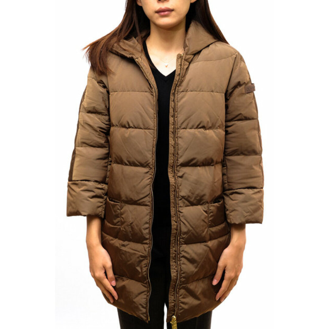 ピューテリー／PEUTEREY  コート ジャケット JKT アウター レディース 女性 女性用 ナイロン オリーブ カーキ イタリアメーカー 7分袖ダウンコート ダウンジャケット