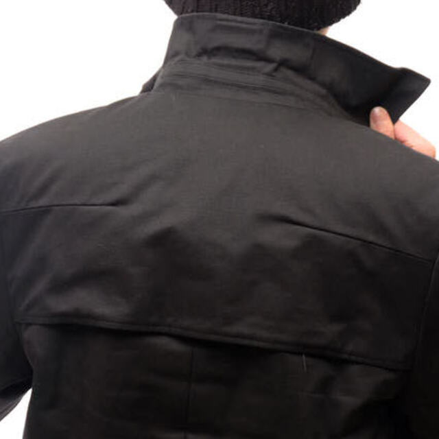 ディオールオム／  ステンカラーコート ジャケット  アウター メンズ 男性 男性用コットン 綿 キャンバス ブラック 黒   ラスター期 エディ・スリマン