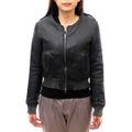 エディション／Edition シングルライダース ジャケット JKT アウター レディース 女性 女性用レザー 革 本革 ブラック 黒 トゥモローランド TOMORROWLAND タンニン鞣し ノーカラー ウォッシュ加工 リブ