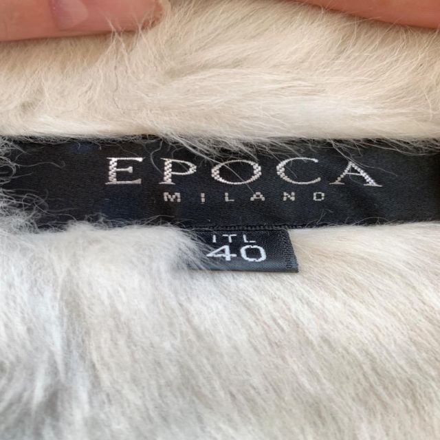 EPOCA(エポカ)の【美品】EPOCA　リアルムートンコート　羊革　ロング丈　ライトベージュ　40 レディースのジャケット/アウター(ロングコート)の商品写真