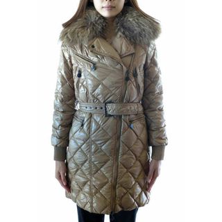 モンクレール(MONCLER)のモンクレール／MONCLER ダウンコート ダウンジャケット JKT アウター レディース 女性 女性用ナイロン ブラウン 茶  ファー 毛皮(ロングコート)