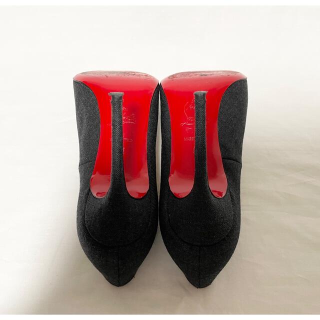 Christian Louboutin(クリスチャンルブタン)の超美品 クリスチャンルブタン キャンバス系 ヒール パンプス 36 23cm レディースの靴/シューズ(ハイヒール/パンプス)の商品写真