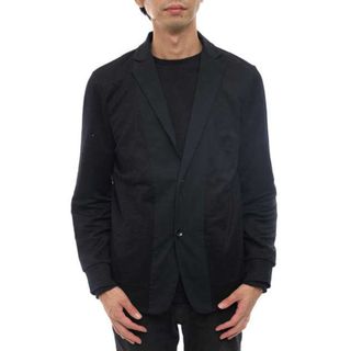 エディフィス(EDIFICE)のエディフィス／EDIFICE テーラードジャケット ブレザー JKT アウター メンズ 男性 男性用リネン 麻 ブラック 黒  16-070-320-2020-1-0 シングルブレスト(ダッフルコート)