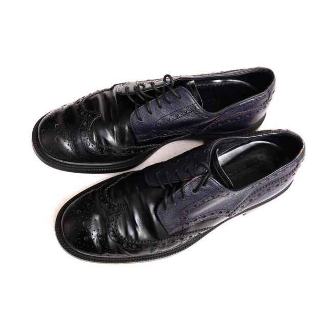 Armani(アルマーニ)のアルマーニ／GIORGIO ARMANI シューズ ビジネスシューズ 靴 ビジネス メンズ 男性 男性用レザー 革 本革 ブラック 黒  ウイングチップ バイカラー メンズの靴/シューズ(ドレス/ビジネス)の商品写真