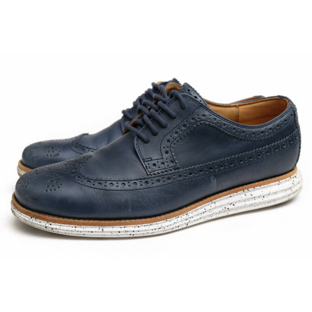 コールハーン／COLE HAAN シューズ 靴 メンズ 男性 男性用レザー 革 本革 ブルー 青  C12088 LUNARGRAND WING TIP ルナグラウンド ウイングチップ ウイングチップその他