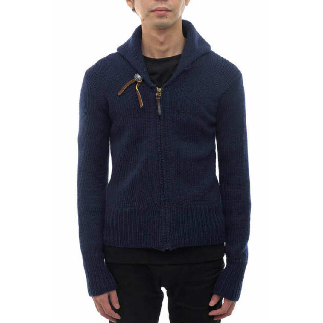 メンズビズビム／VISVIM セーター SWEATER メンズ 男性 男性用ウール 毛 ネイビー 紺  0113205012005  STURGIS SWEATER F.Z  ショールカラー コンチョ