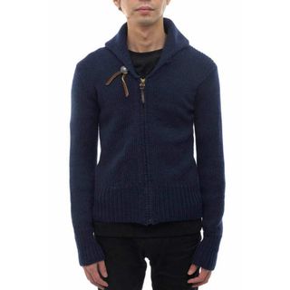 ビズビム／VISVIM セーター SWEATER メンズ 男性 男性用ウール 毛 ネイビー 紺  0113205012005  STURGIS SWEATER F.Z  ショールカラー コンチョ(ニット/セーター)