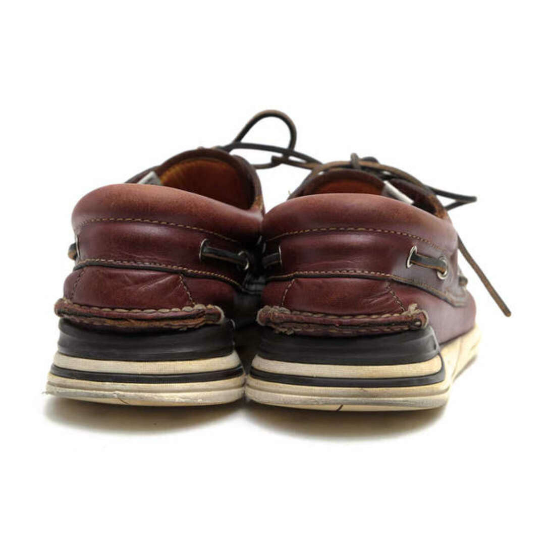 ビズビム/VISVIM シューズ デッキシューズ 靴 メンズ 男性 男性用レザー 革 本革 レッド ブラウン 赤 茶 AMERICANA DECK-FOLK ビズビム/VISVIM シューズ デッキシューズ 靴 メンズ 男性 男性用レザー 革 本革 レッド ブラウン 赤 茶 AMERICANA DECK-FOLK