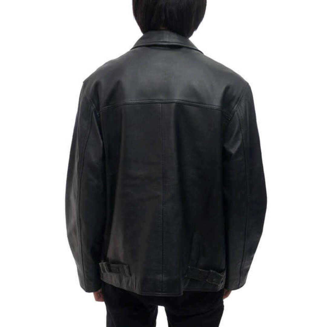 ザラ／ZARA シングルライダース ジャケット JKT アウター メンズ 男性 男性用レザー 革 本革 ブラック 黒