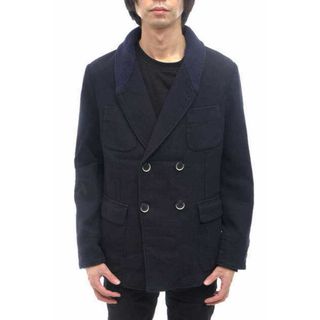 バレナ／BARENA テーラードジャケット ブレザー JKT アウター メンズ 男性 男性用ウール 毛 ネイビー 紺  ショールカラー ダブルブレスト