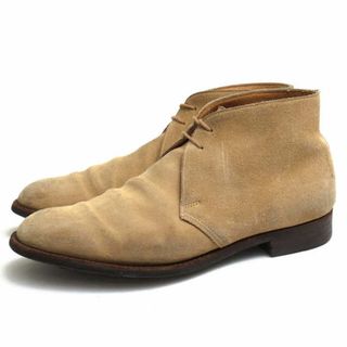 クロケット＆ジョーンズ／CROCKETT＆JONES チャッカブーツ シューズ 靴 メンズ 男性 男性用スエード スウェード レザー 革 本革 ベージュ  X20063 (ブーツ)