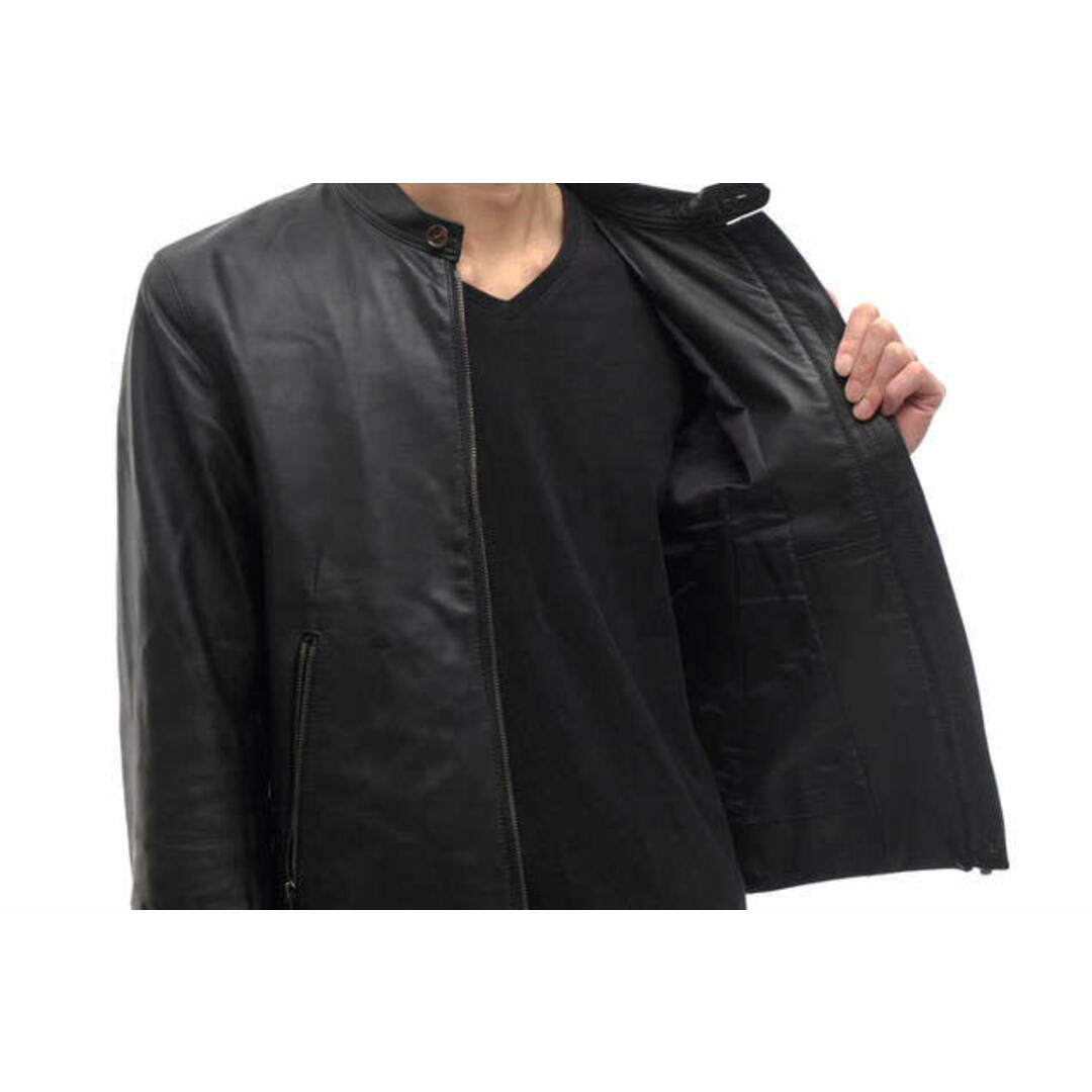 エディフィス／EDIFICE  ライダース ジャケット JKT アウター メンズ 男性 男性用 レザー 革 本革 ブラック 黒 シングル約63cm袖裄
