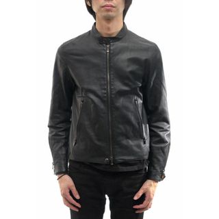 エディフィス(EDIFICE)のエディフィス／EDIFICE シングルライダース ジャケット JKT アウター メンズ 男性 男性用レザー 革 本革 ブラック 黒  11-011-300-1005-3-0(ダッフルコート)