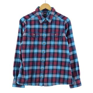 パタゴニア(patagonia)の古着 15年製 パタゴニア Patagonia ORGANIC COTTON オーガニックコットン 53915FA15 チェック柄 長袖 フランネルシャツ レディースXS /eaa231996(シャツ/ブラウス(長袖/七分))