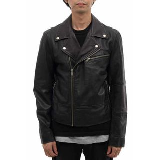 ギャップ(GAP)のギャップ／GAP ダブルライダース ジャケット JKT アウター メンズ 男性 男性用レザー 革 本革 ブラック 黒  IDEALジップ(ダッフルコート)