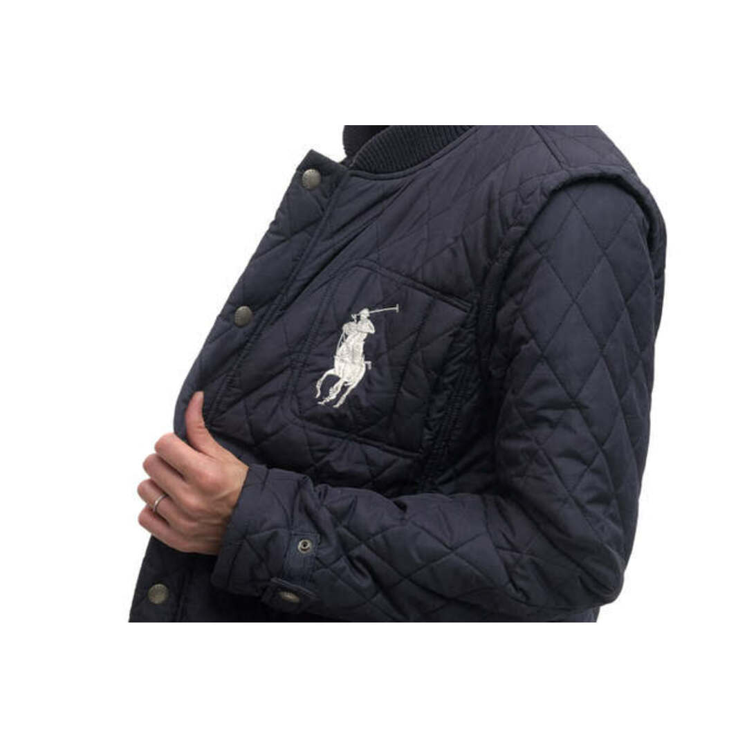 Ralph Lauren(ラルフローレン)のポロ ラルフローレン／POLO RALPH LAUREN ブルゾン ジャケット JKT アウター メンズ 男性 男性用ポリエステル ネイビー 紺  ビッグポニー刺繍 リブ 中綿 メンズのジャケット/アウター(ダッフルコート)の商品写真